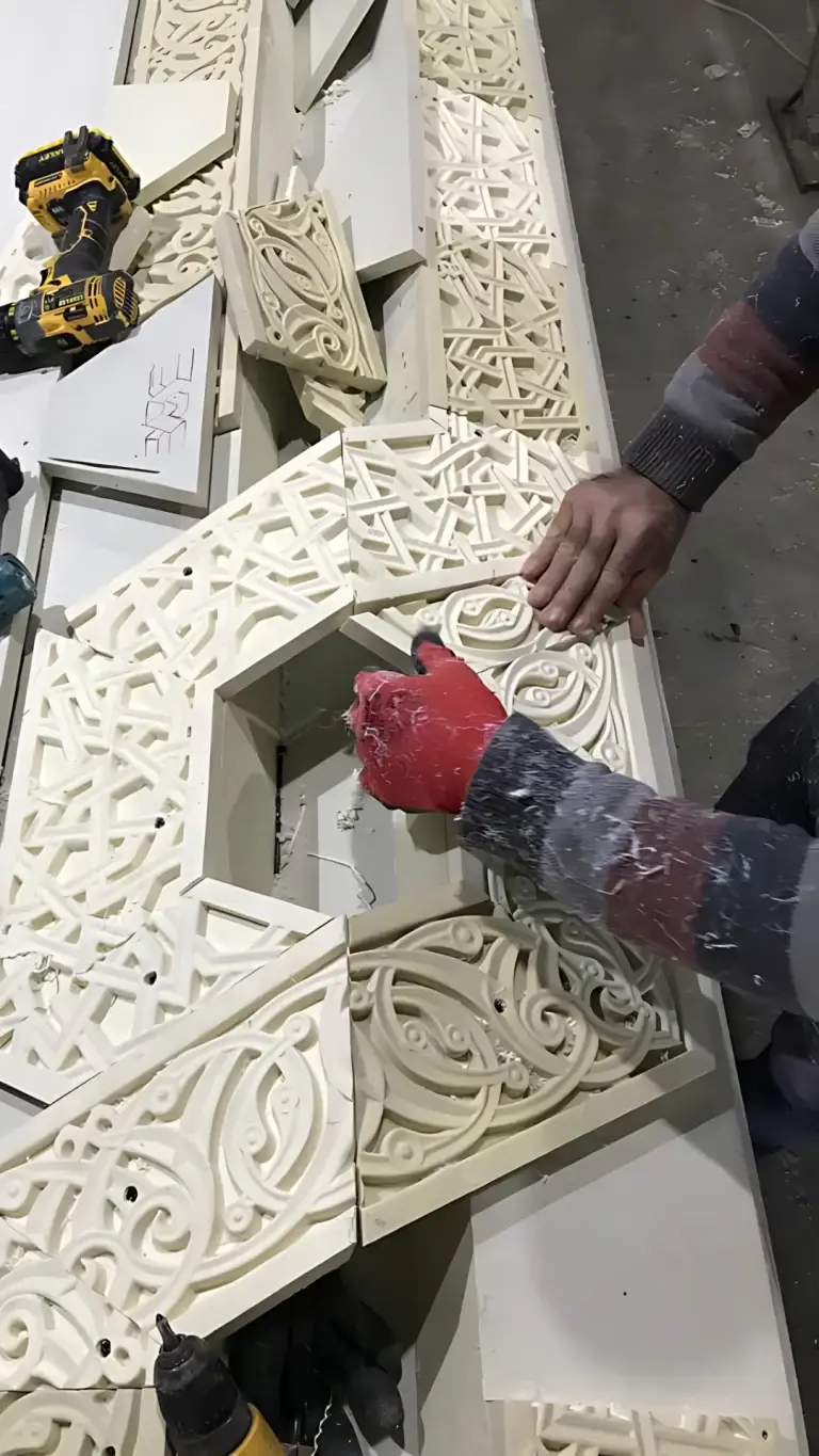 Hand-finished Seljuk and Ottoman decorative motifs